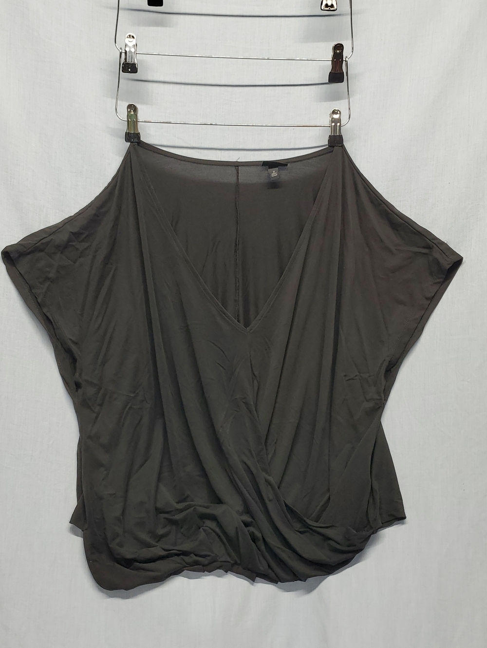 torrid Black V-Neck Draped Dolman Top #376